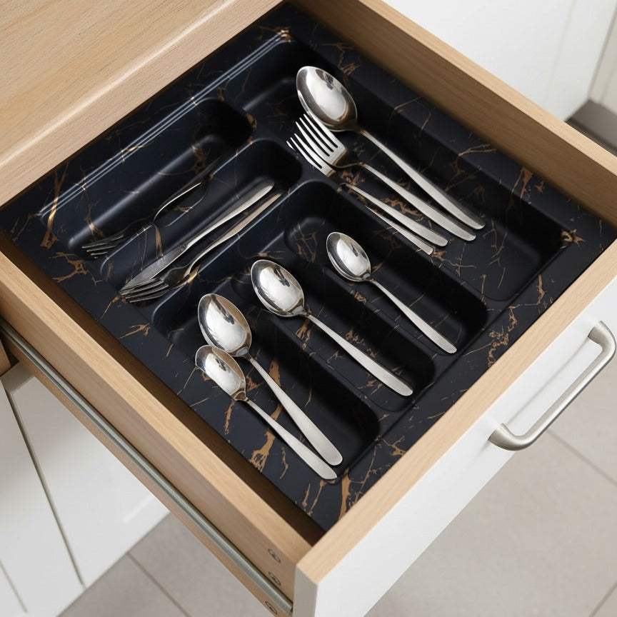 fiber Tray black gold