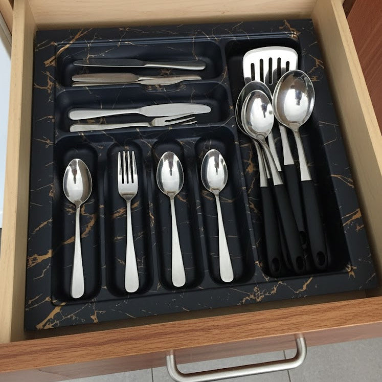 fiber Tray black gold