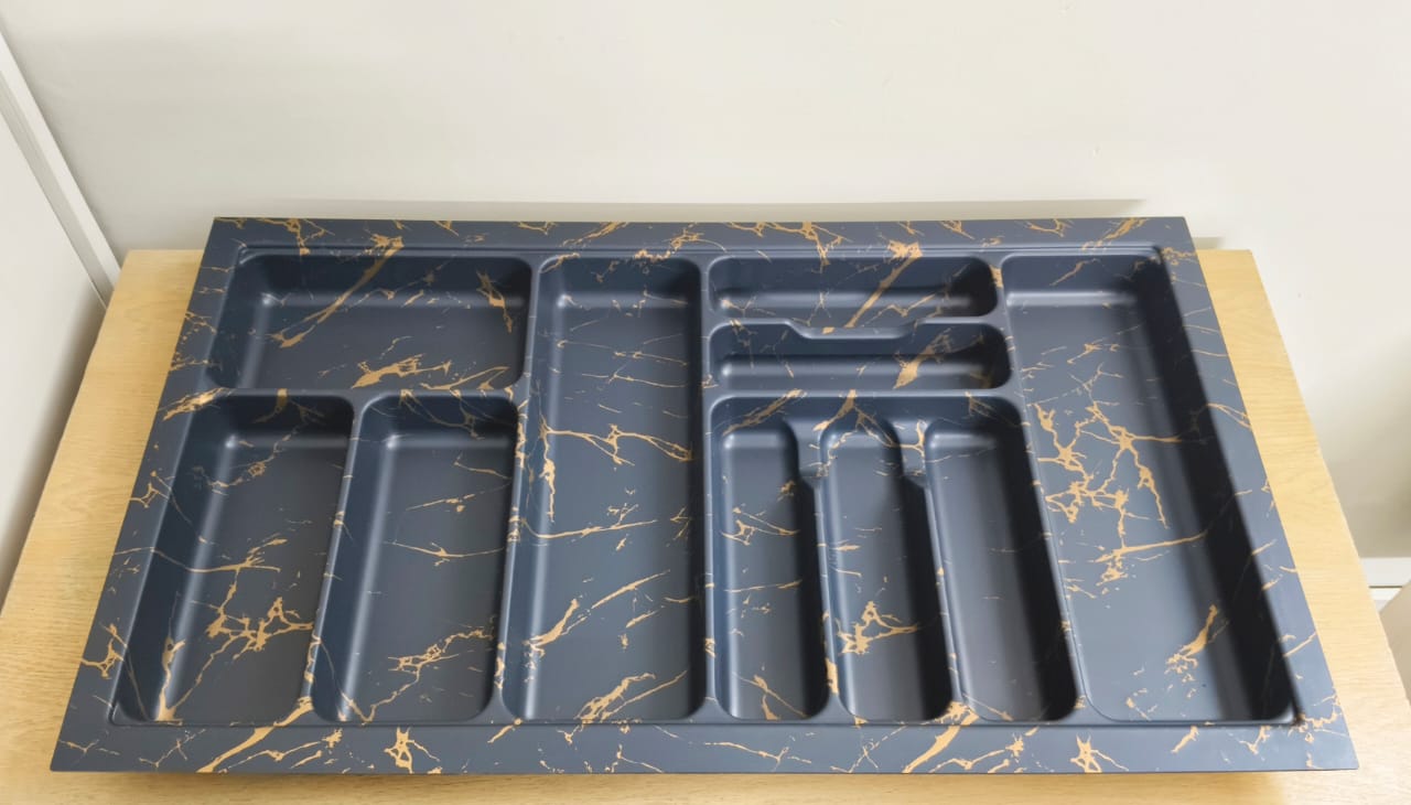 fiber Tray black gold