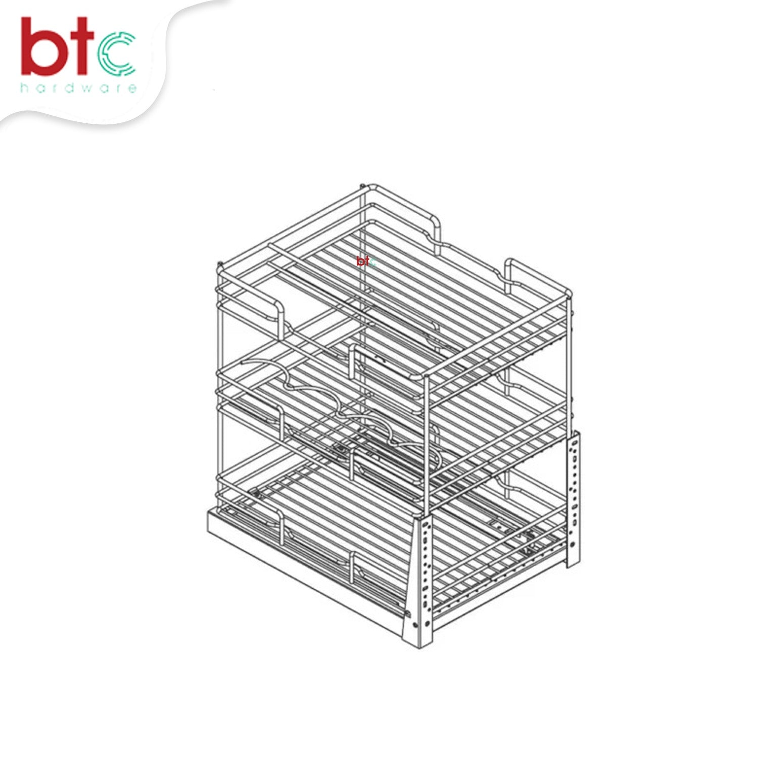 3 Layer Bottle & Spice Rack PTJ010