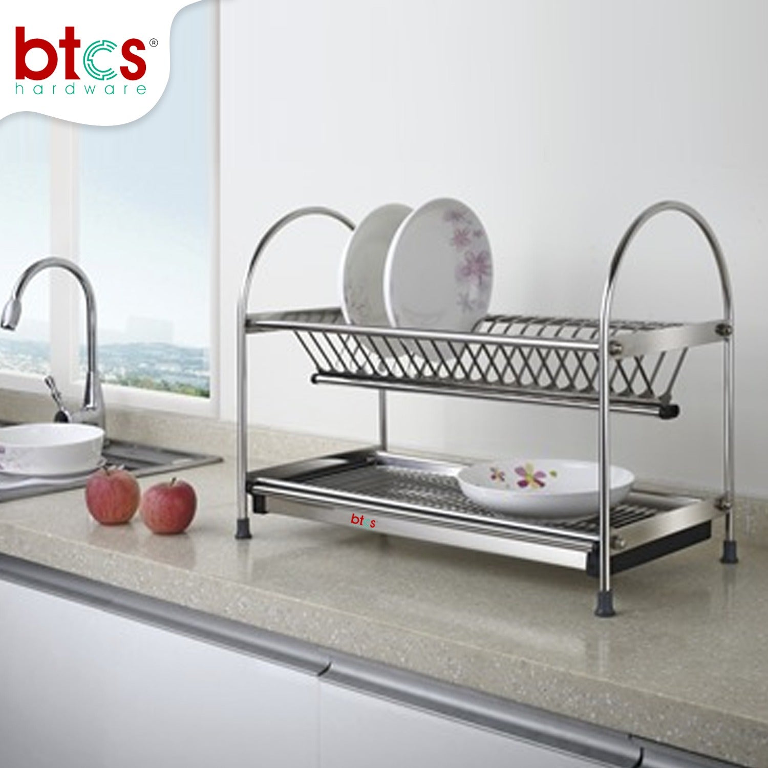 2 Tier Stainless steel Dish rack