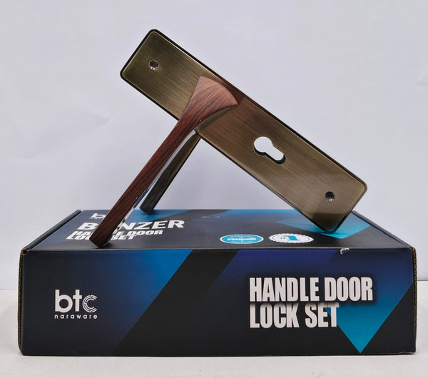 Handle Door Lock M15-ab-wood