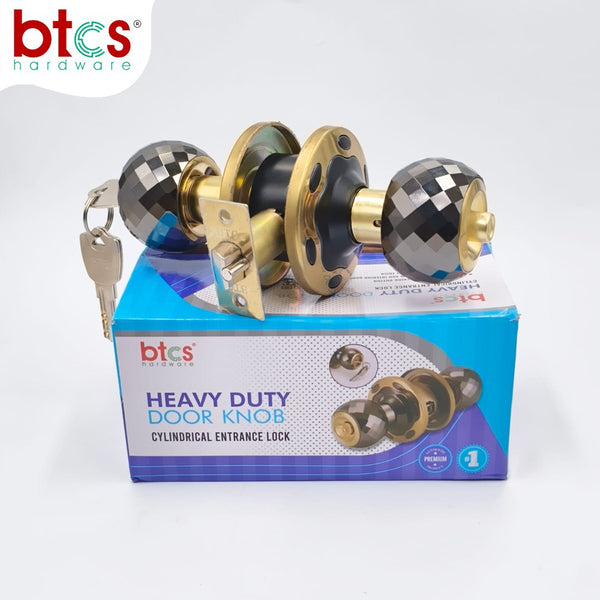 5798 XL BN/PB Heavy Round Lock
