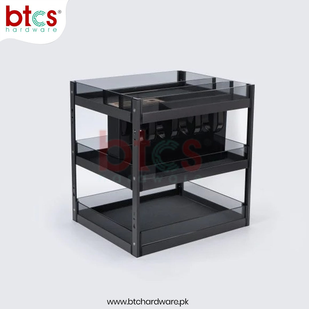Glass Storage Pull-out Spics Rack
