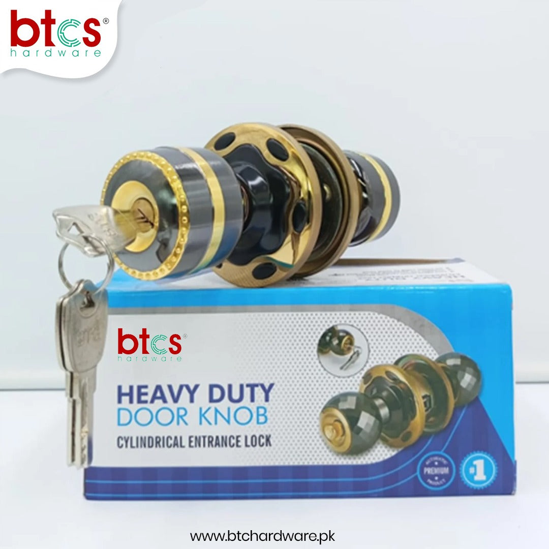 5892 XL BN/PB Heavy Round Lock