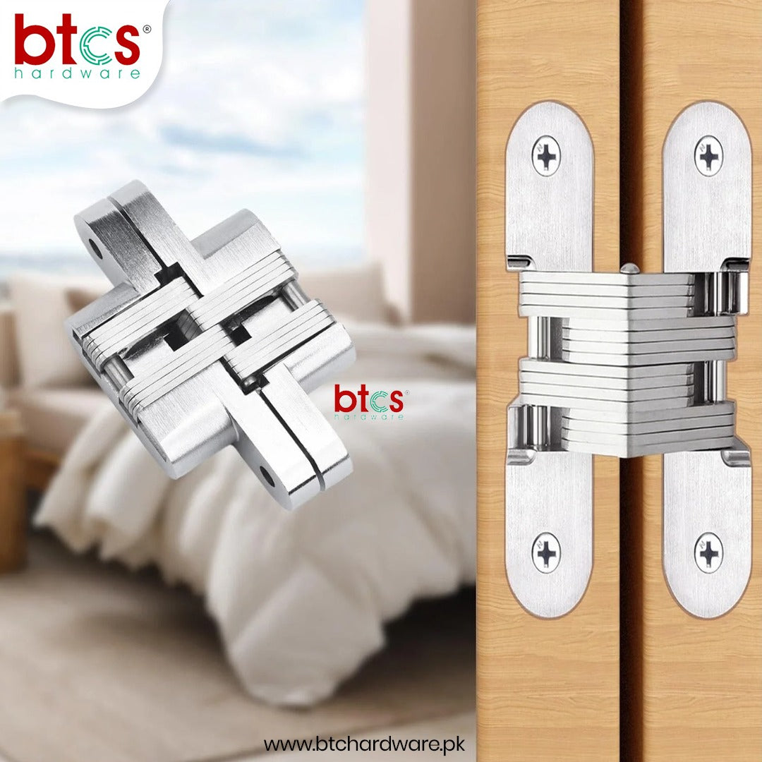 Concealed Cross Invisible Door Hinges 95mm
