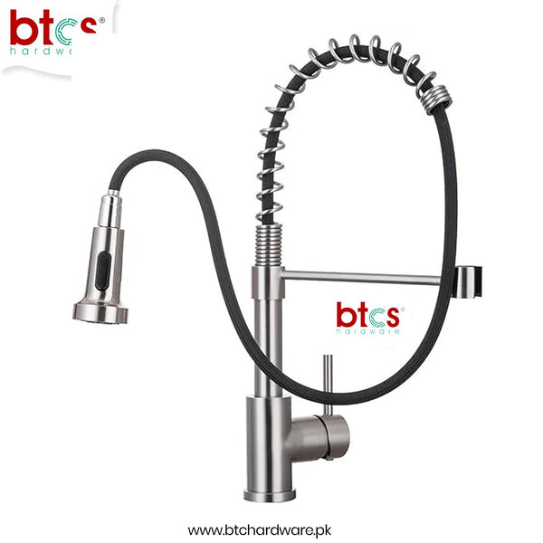 Spring Kitchen Faucet with Pull Down Sprayer