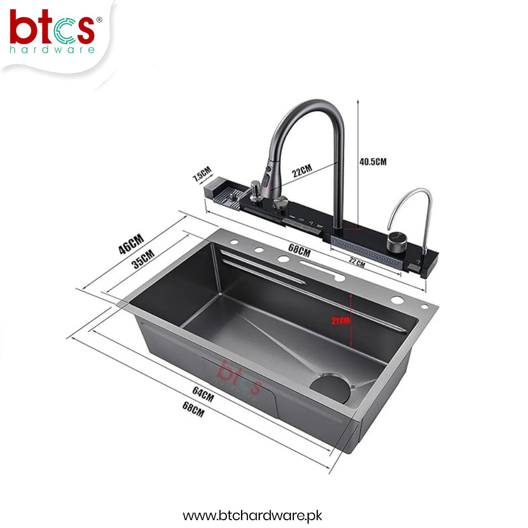 AQT Nano 304 Stainless Steel Kitchen Sink