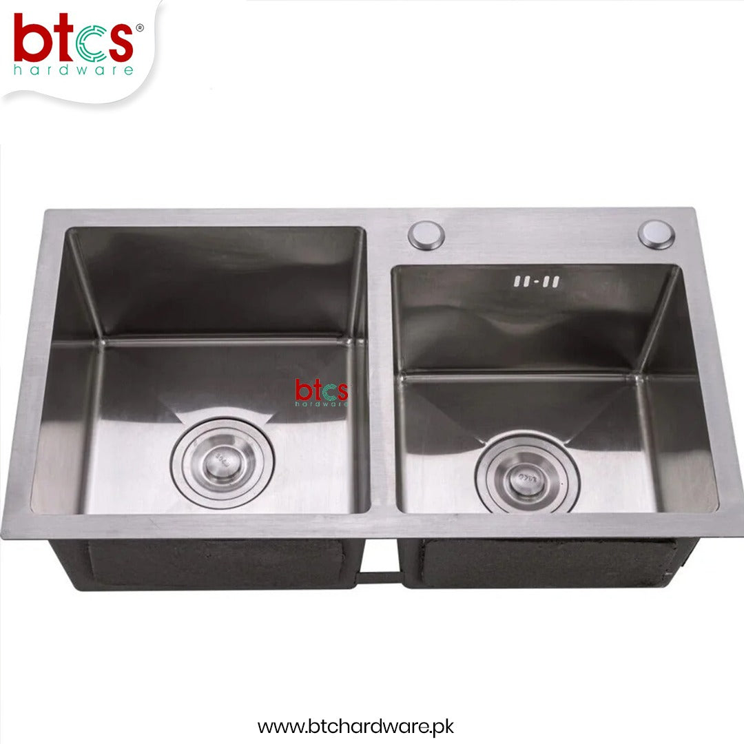 AQT Double Bowl Stainless Steel Kitchen Sink