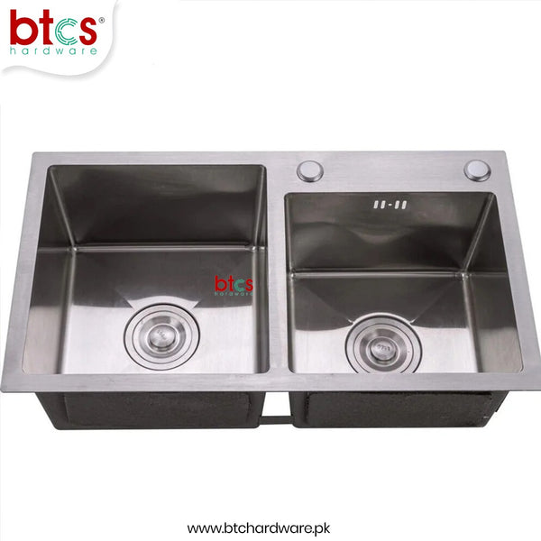 AQT Double Bowl Stainless Steel Kitchen Sink