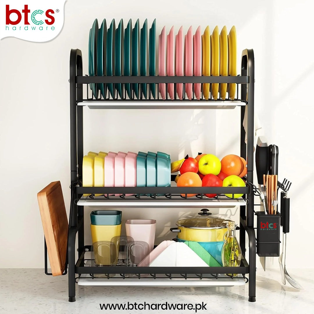 Black Stainless Steel Dish Rack