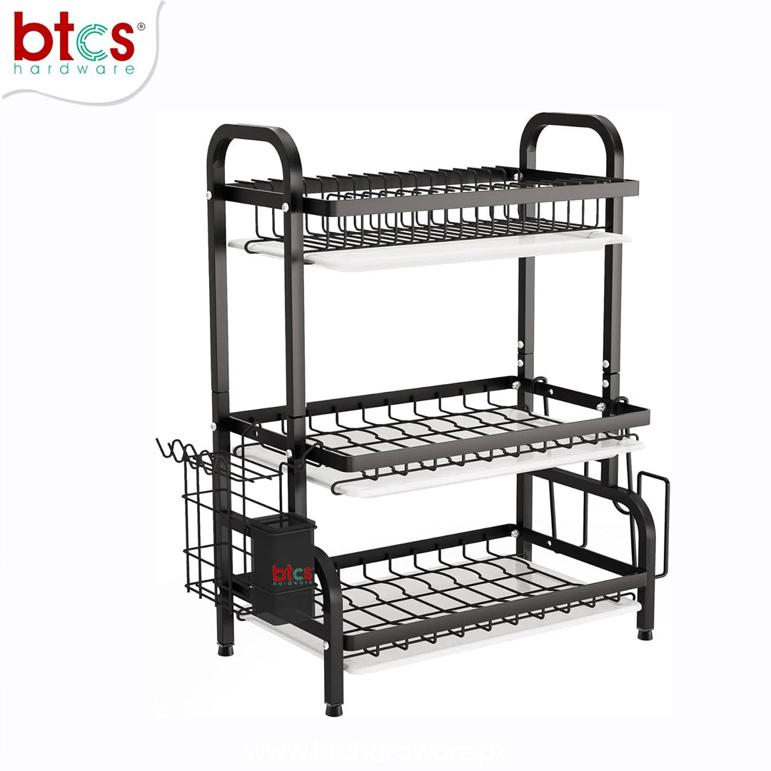 Black Stainless Steel Dish Rack