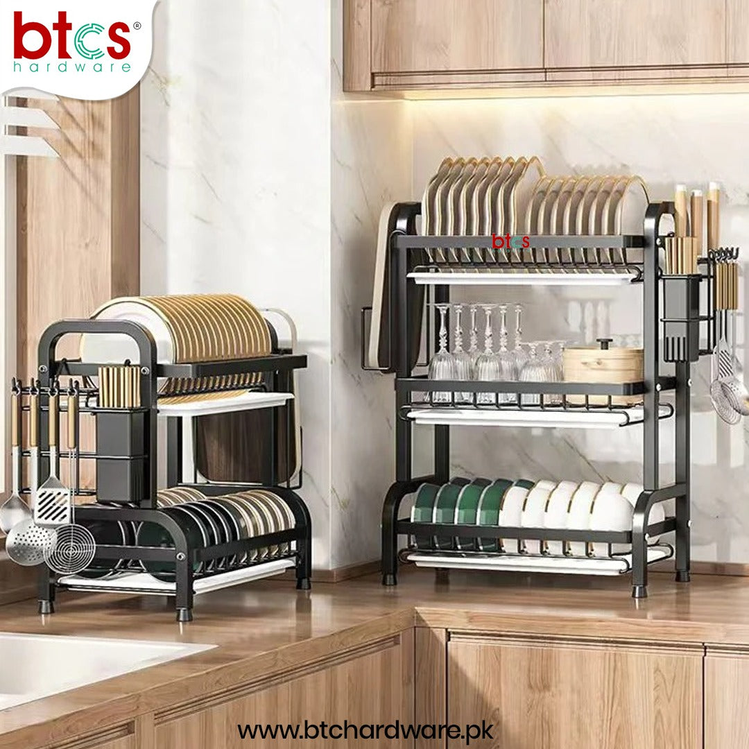 Black Stainless Steel Dish Rack