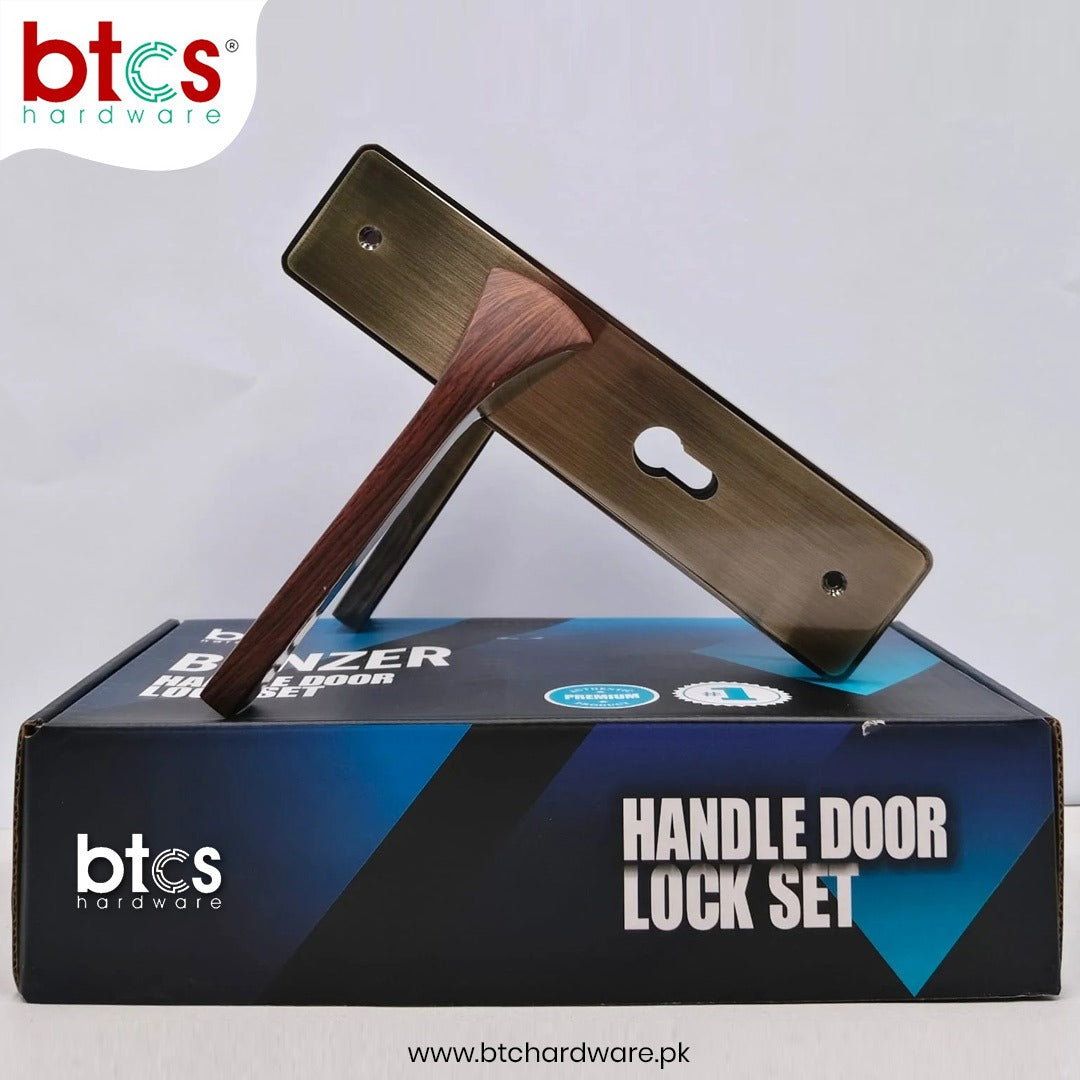 Handle Door Lock M15-ab-wood