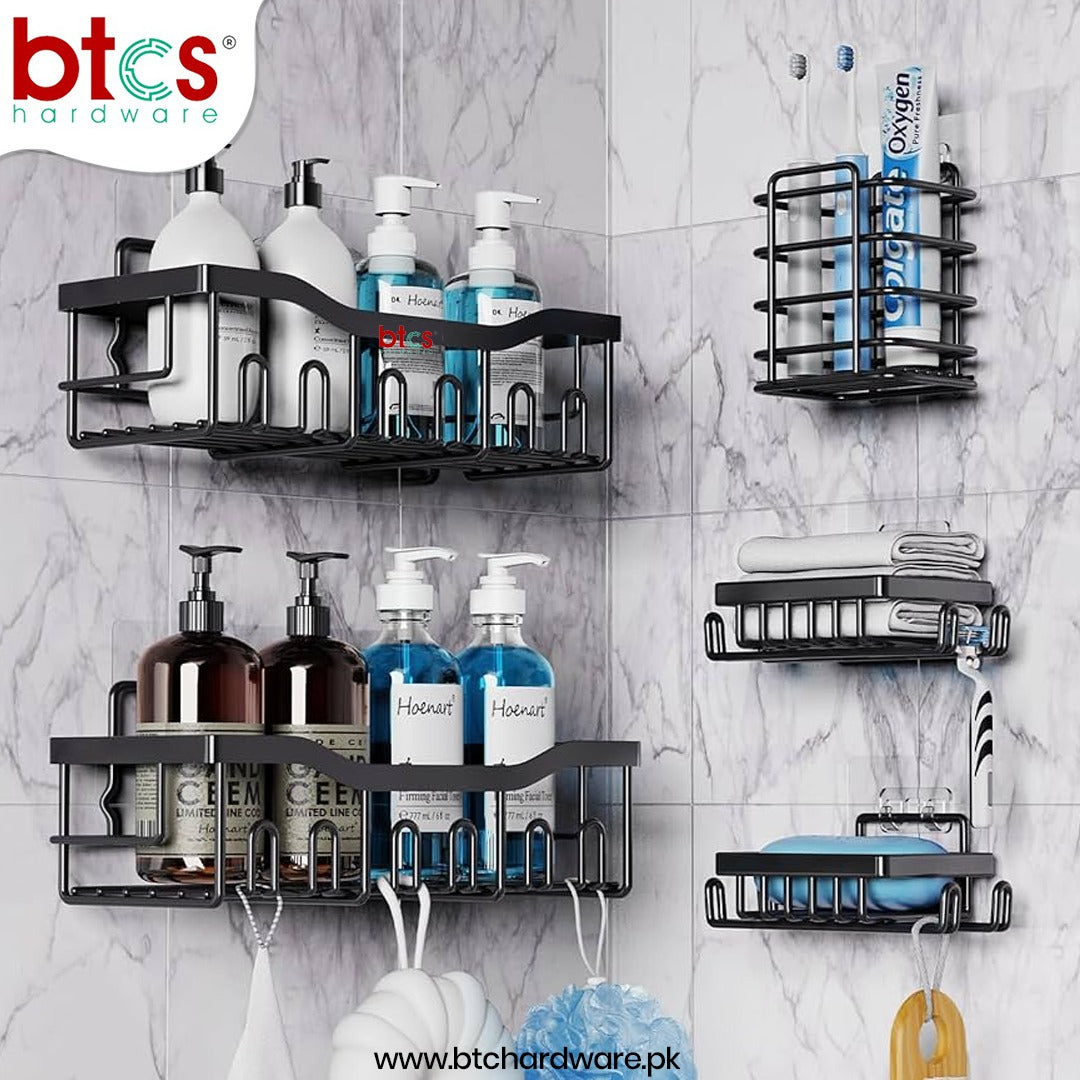 5-Piece Bathroom Organizer Set