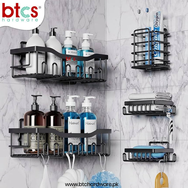 5-Piece Bathroom Organizer Set