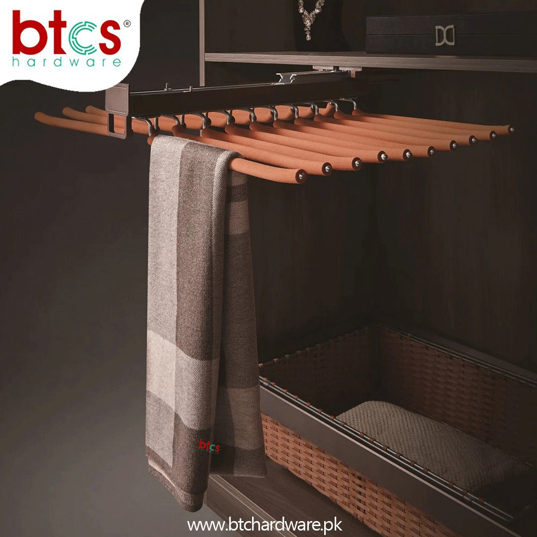 Top mounted Double line trouser rack K005A