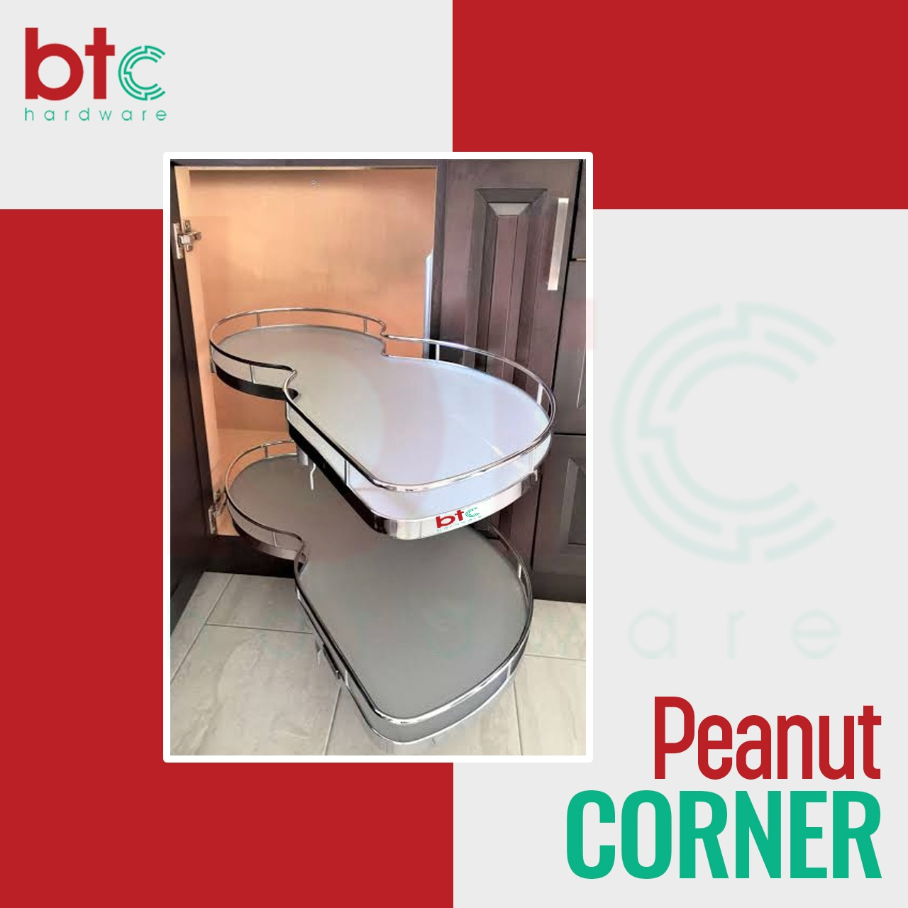 Stainless Steel Peanut Corner (S0213L/R)