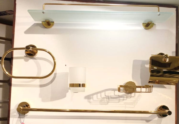 Stainless steel 6 pcs bathroom set