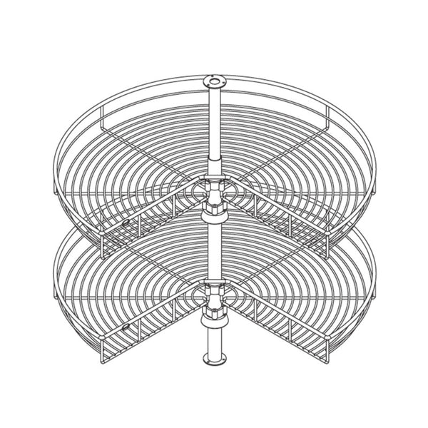 270° Revoliving Basket for cabinet PTJ006 - BTC Hardware