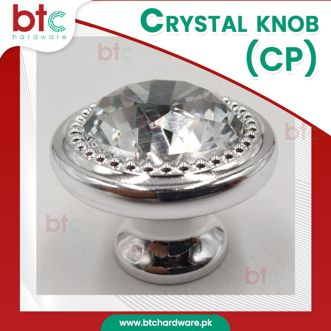 Crystal Knob CP - BTC Hardware