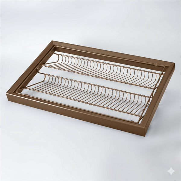 Brown wire mesh tray