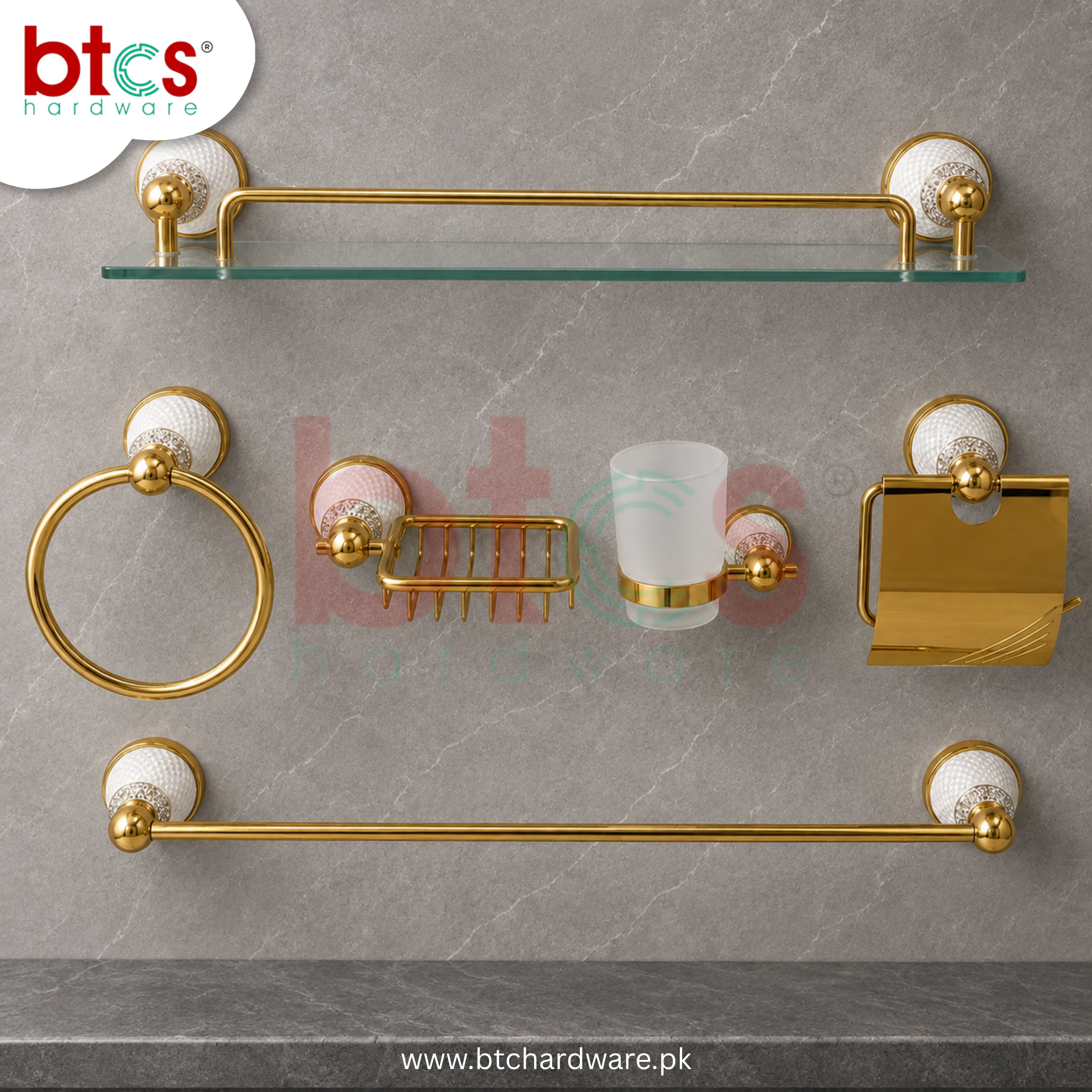 6 pcs Bathroom Set