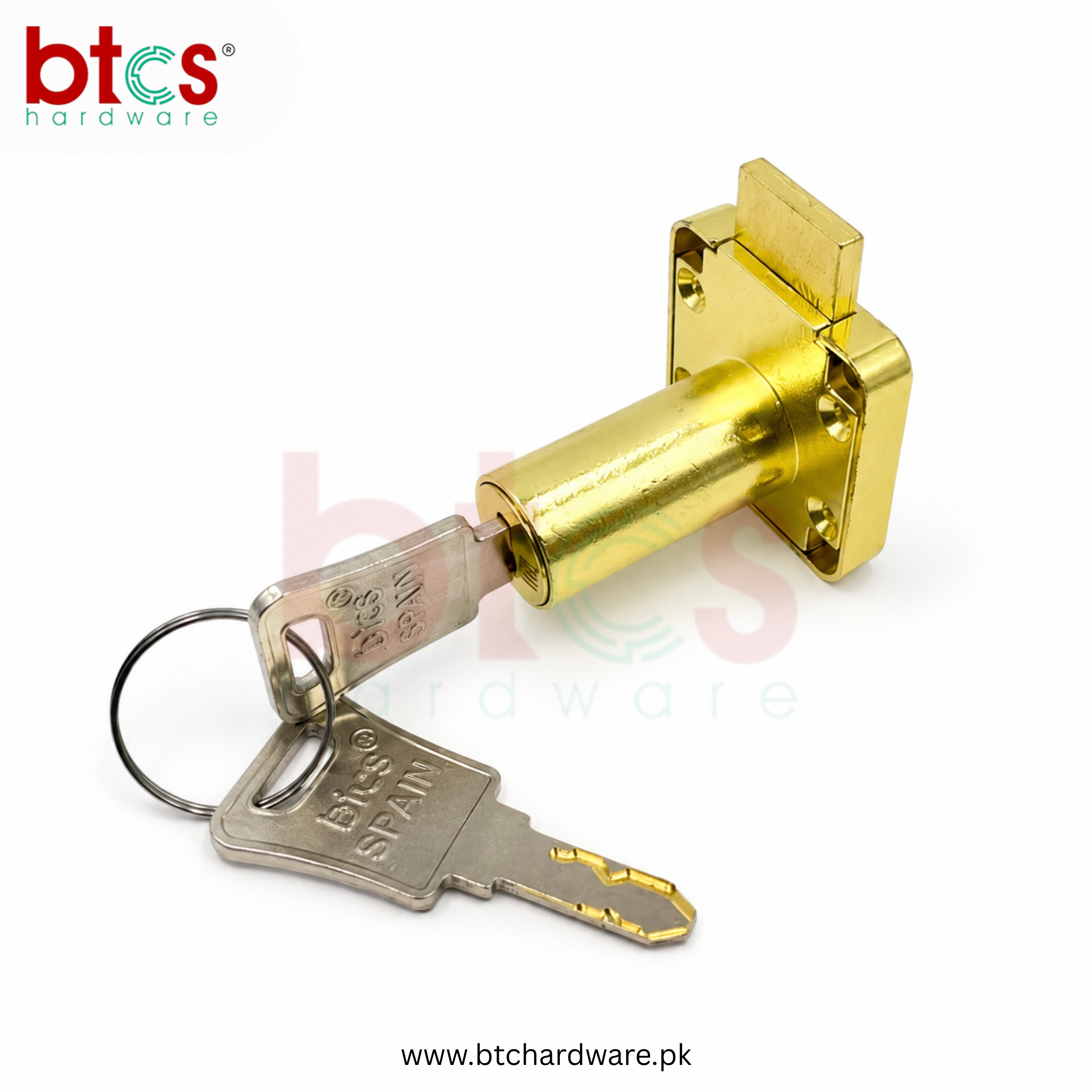 BTCS Premium Drawer Lock 138-AT-38 – golden