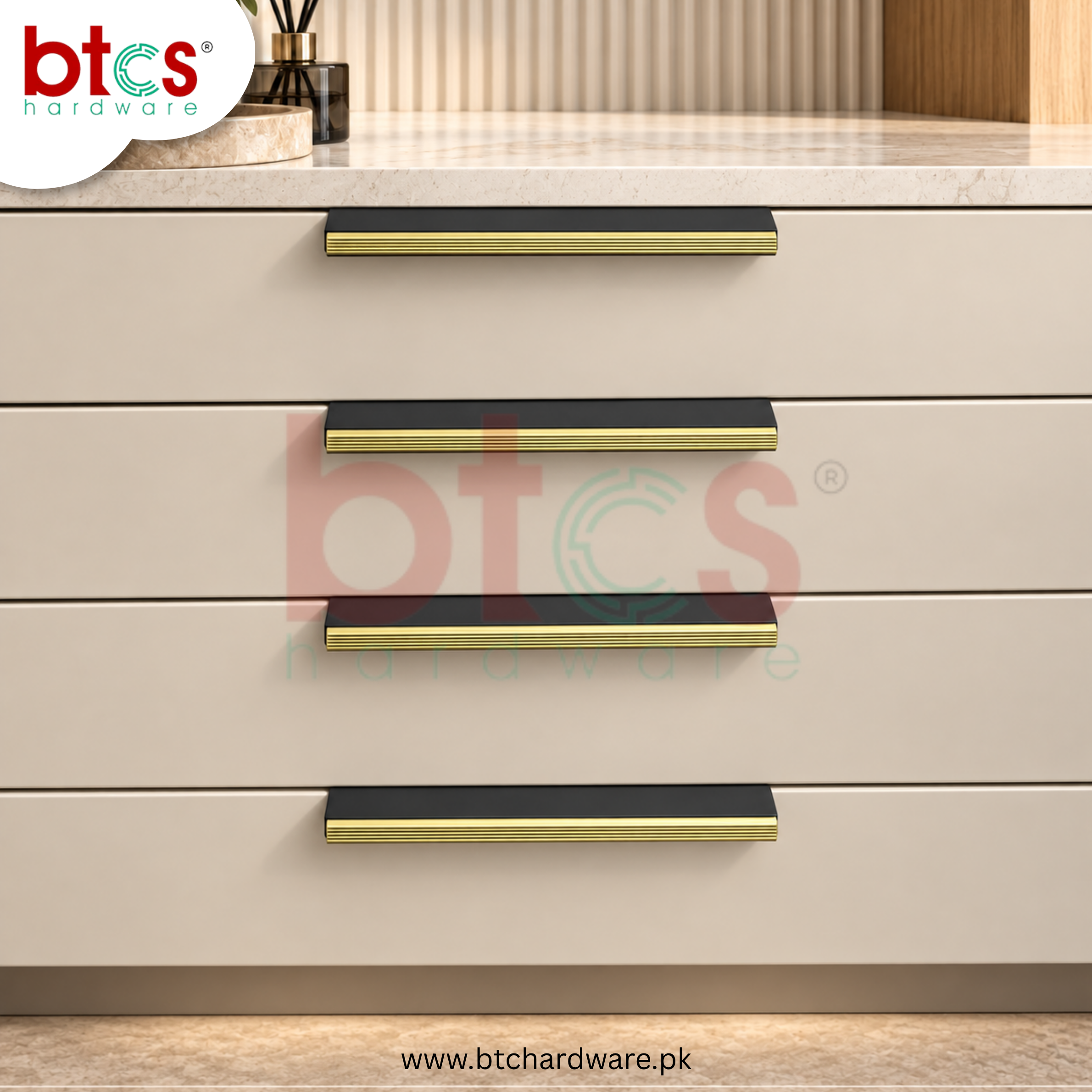 BTCS Black & Gold Profile Handle
