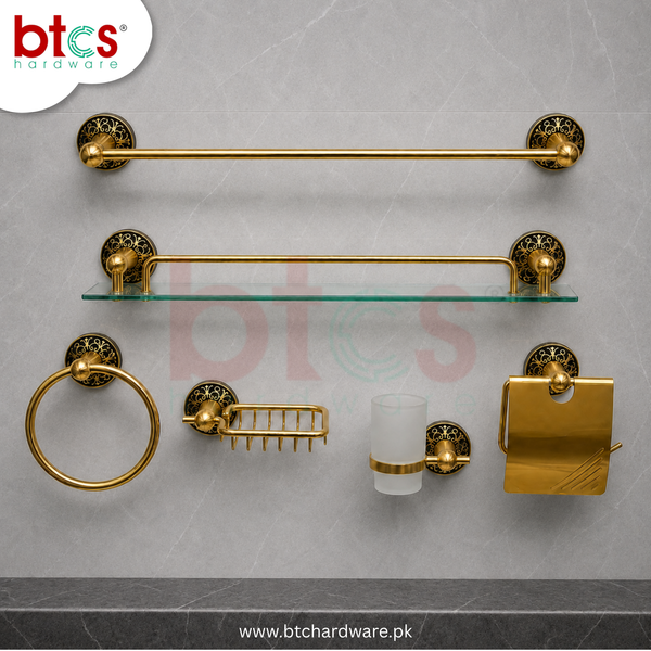 Stainless steel 6 pcs bathroom set